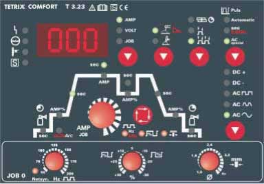 Tetrix ac/dc Comfort панель управления