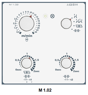 Панель 
управления EWM M 1.02