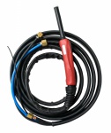 Горелка TIG 25 250A (100%), M12x1, газ 1/4G, вода 3/8G, с упр. разъёмами 2-3-5pin, 4m