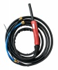 Горелка TIG 25 250A (100%), M12x1, газ 1/4G, вода 3/8G, с упр. разъёмами 2-3-5pin, 4m
